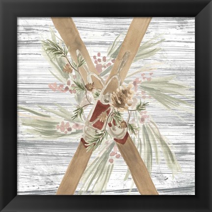 Framed Pinecone Lodge II Print