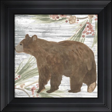 Framed Pinecone Lodge IV Print