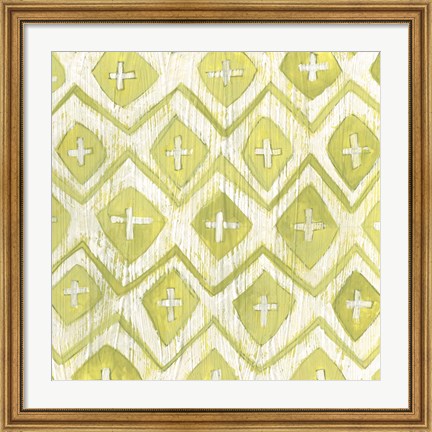 Framed Eclectic Textile II Print