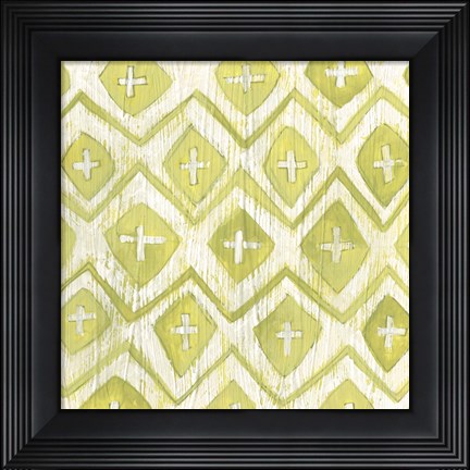 Framed Eclectic Textile II Print