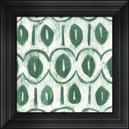 Framed Eclectic Textile III Print