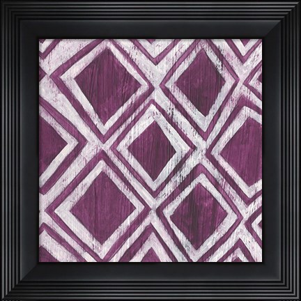 Framed Eclectic Textile VI Print