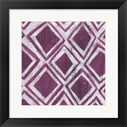 Framed Eclectic Textile VI Print