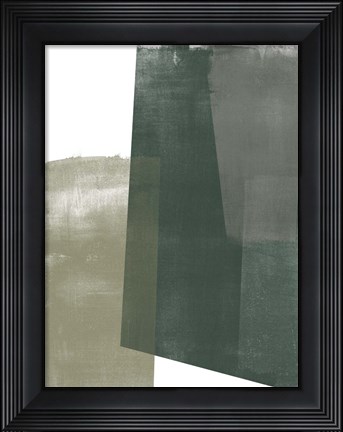 Framed Verdant Geometry I Print