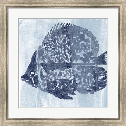 Framed Ocean Study V Print