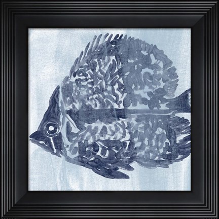 Framed Ocean Study V Print