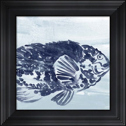 Framed Ocean Study VII Print