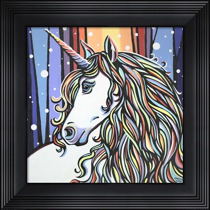 Framed Magical Unicorn II Print
