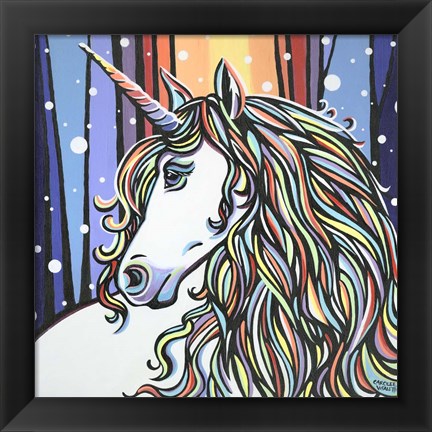 Framed Magical Unicorn II Print