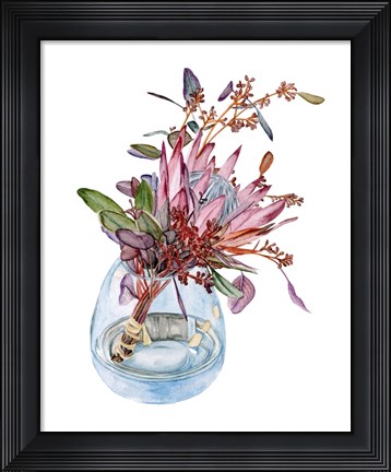 Framed Awaken Protea I Print