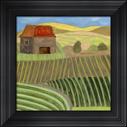 Framed Mountain House II Print