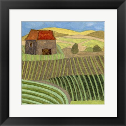 Framed Mountain House II Print