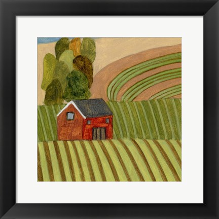 Framed Mountain House III Print