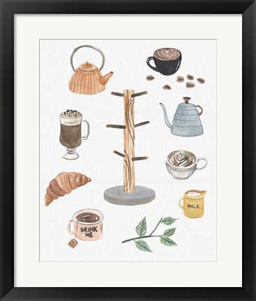 Framed Beverage Tree I Print