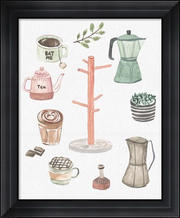 Framed Beverage Tree II Print