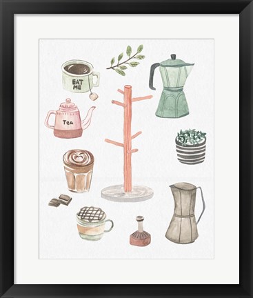 Framed Beverage Tree II Print