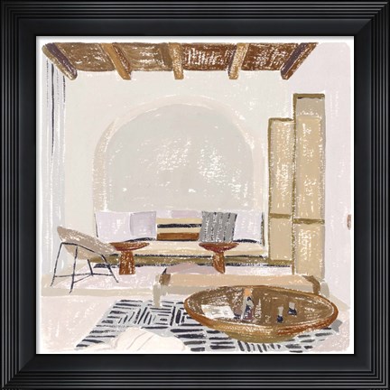 Framed Salty Breeze V Print