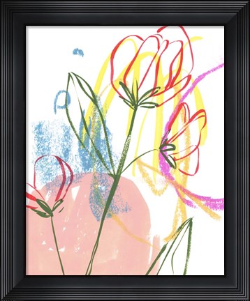 Framed Tulip Formation I Print