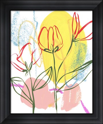Framed Tulip Formation II Print