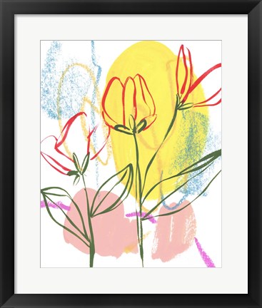 Framed Tulip Formation II Print