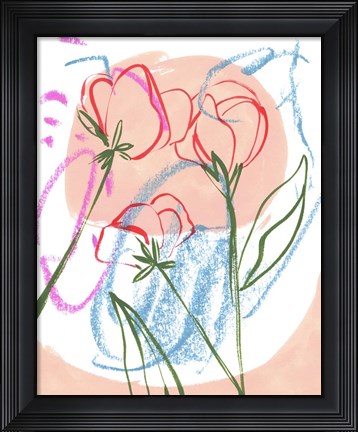 Framed Tulip Formation III Print