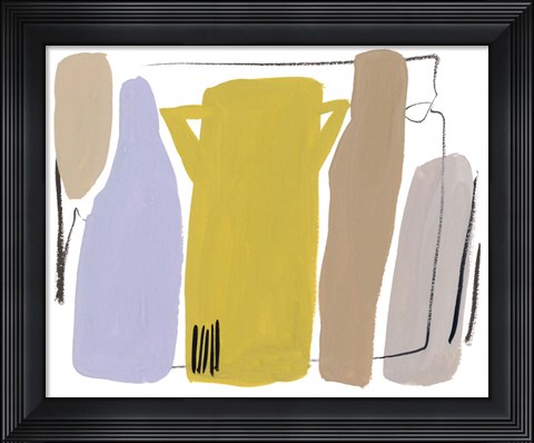 Framed Ceramic Vases II Print