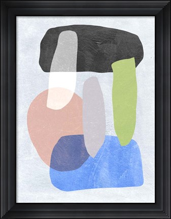 Framed Snowfall I Print