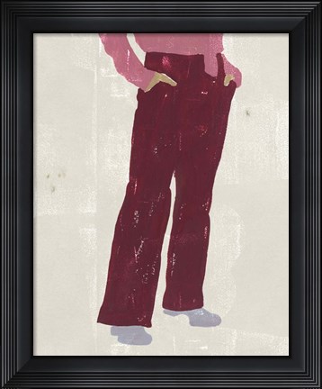 Framed Alley Pose I Print