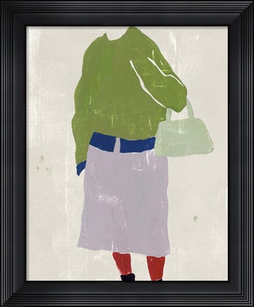 Framed Alley Pose IV Print