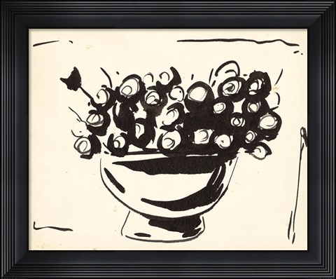 Framed Sunshine Daisy I Print