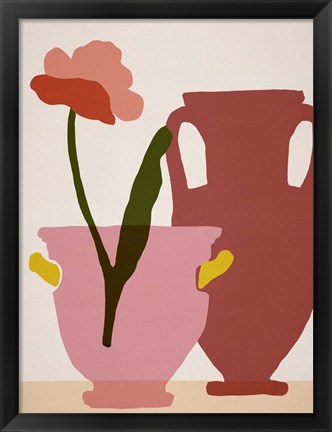 Framed Flower Dance II Print