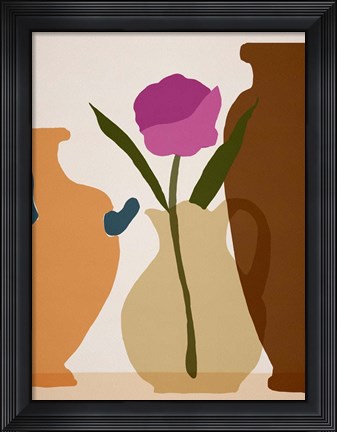 Framed Flower Dance III Print