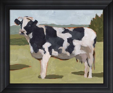 Framed Cow Portrait II Print