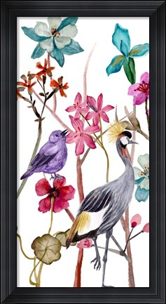 Framed Tangled Garden I Print