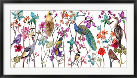 Framed Tangled Garden V Print