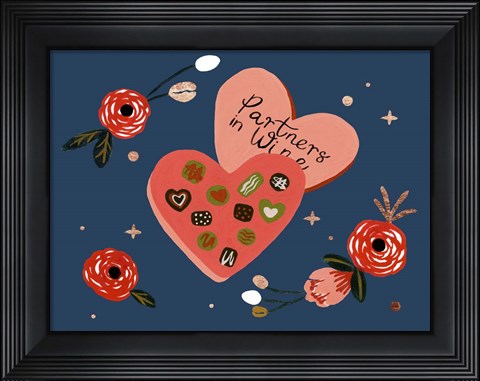 Framed Happy Galentine I Print