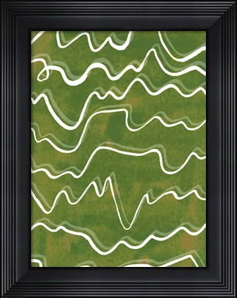 Framed Lemongrass Mountain I Print