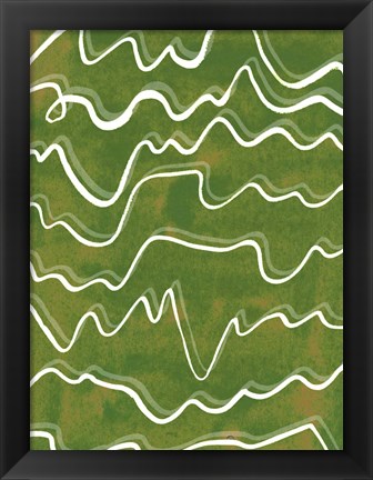 Framed Lemongrass Mountain I Print