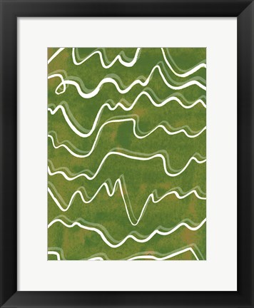 Framed Lemongrass Mountain I Print