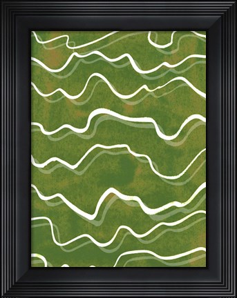 Framed Lemongrass Mountain II Print