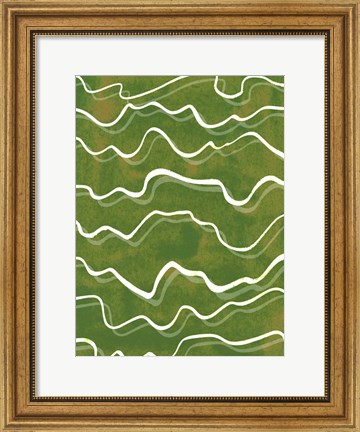 Framed Lemongrass Mountain II Print