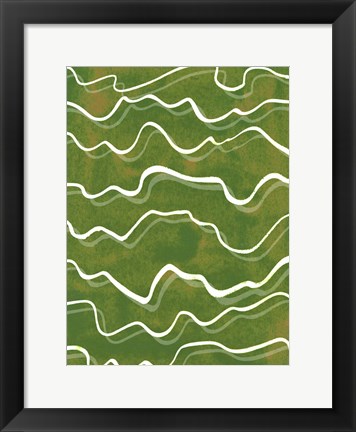 Framed Lemongrass Mountain II Print