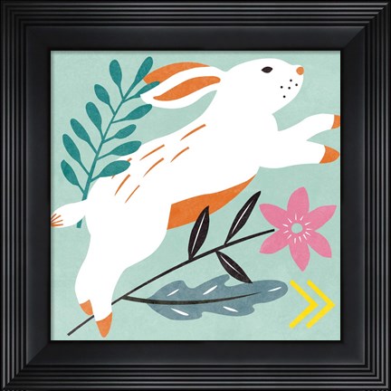 Framed Easter Bunnies I Print