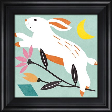 Framed Easter Bunnies IV Print
