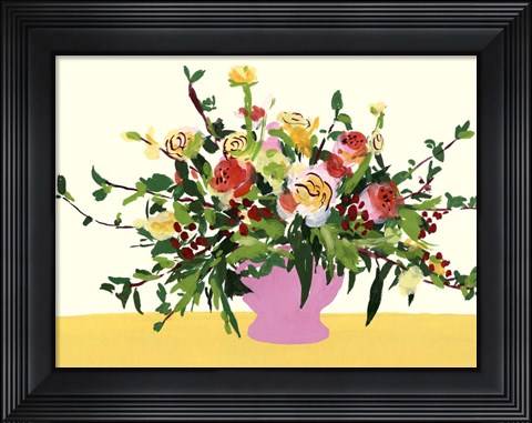 Framed Grand Bouquet II Print
