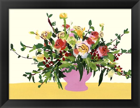 Framed Grand Bouquet II Print