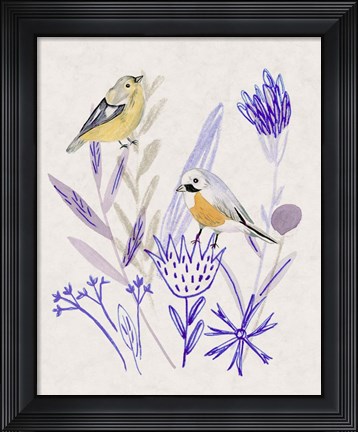 Framed Meander in Violet IV Print