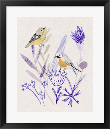 Framed Meander in Violet IV Print