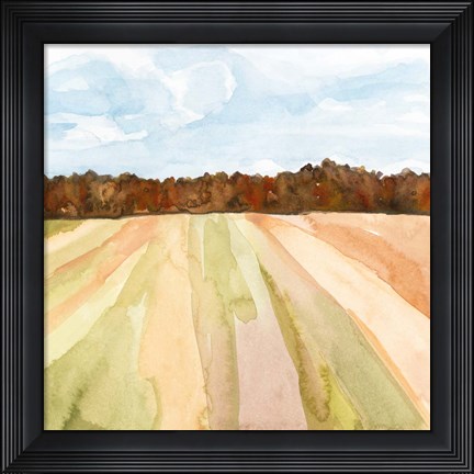 Framed Autumn Crops II Print