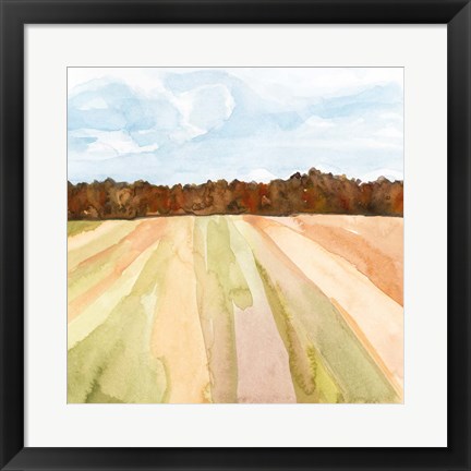 Framed Autumn Crops II Print